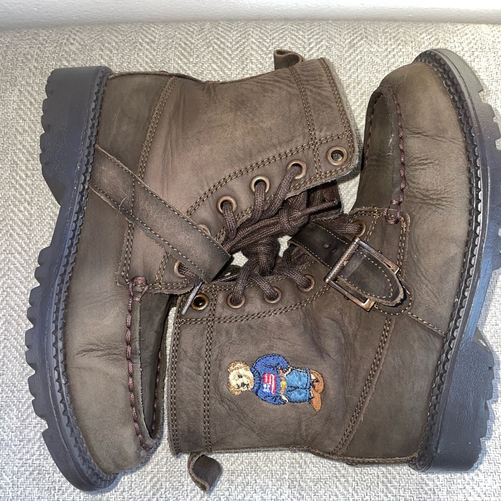 Ralph Lauren polo boys boots size 13